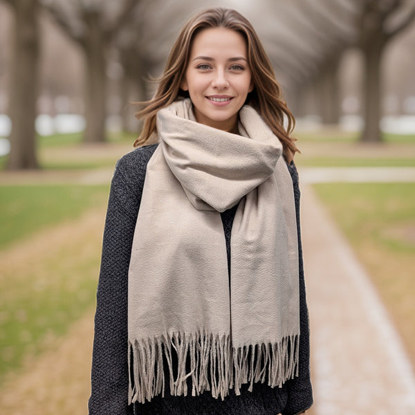 Sparkly Petra Pashmina Scarf (70x180cm) - Mink