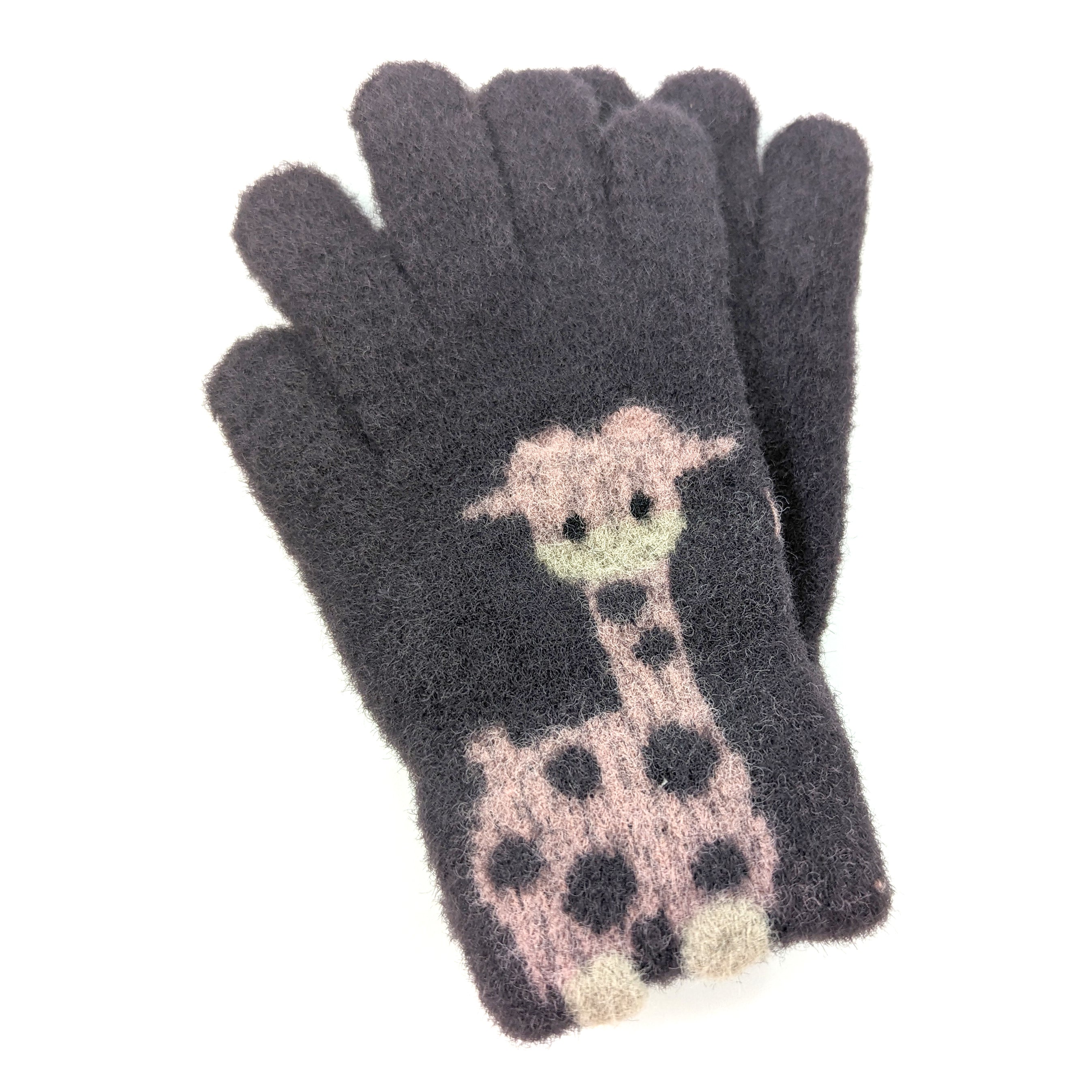 12 Assorted GIraffe Gloves (up to 8 years old)