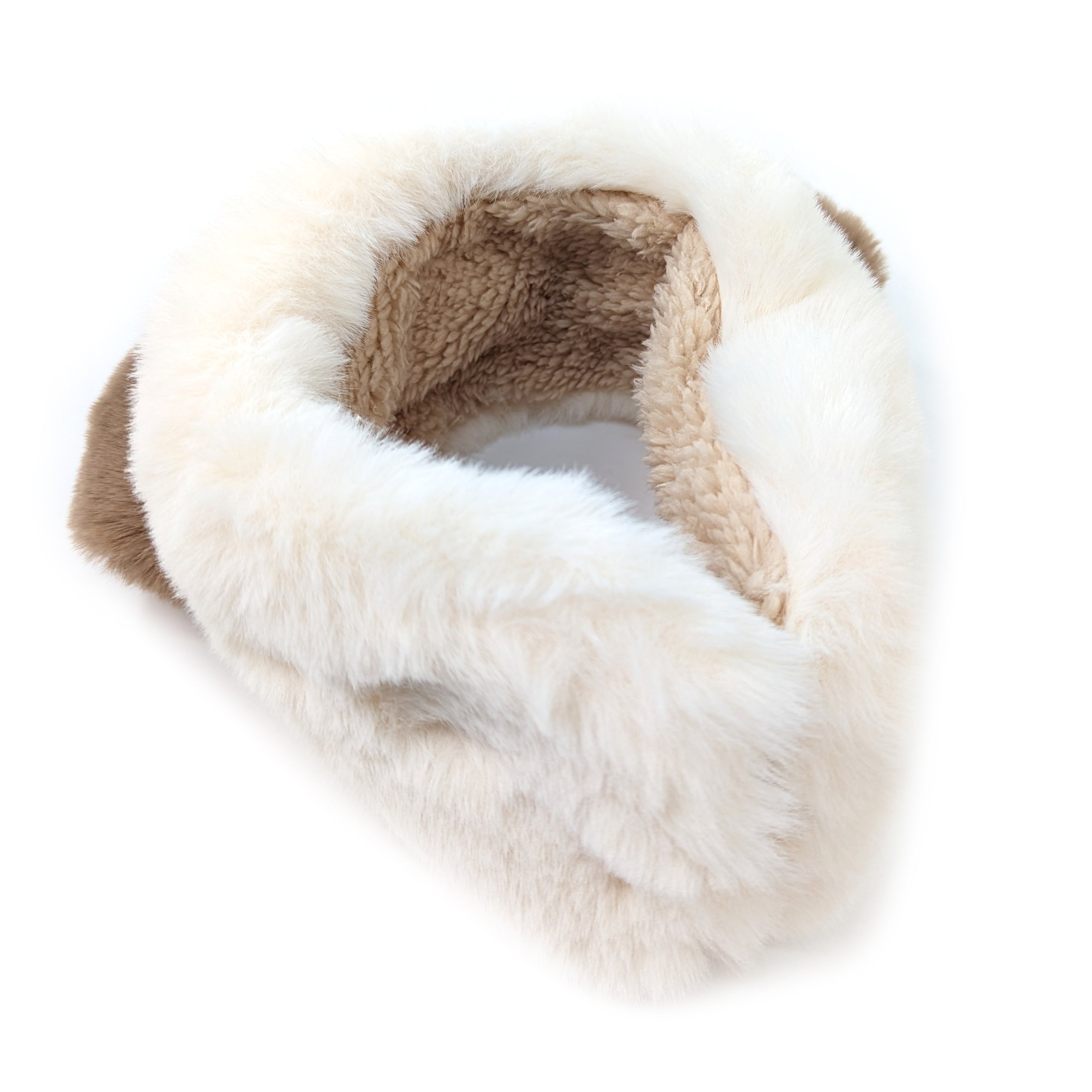 Bear Ear Head Band/Muffs - White