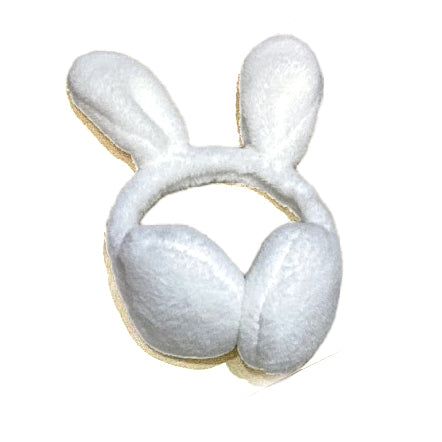 White Rabbit Ear Muffs