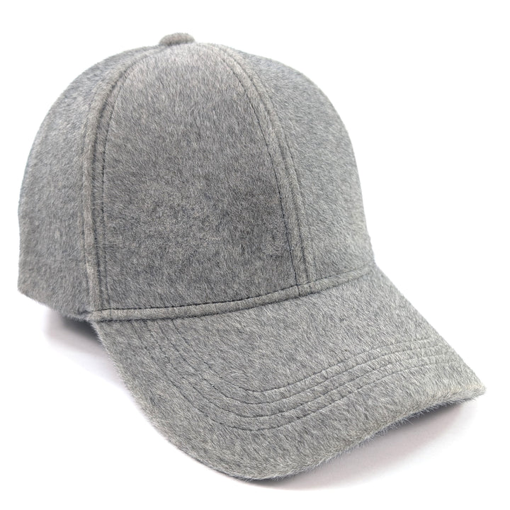 Wool Feel Cap - Dark Grey