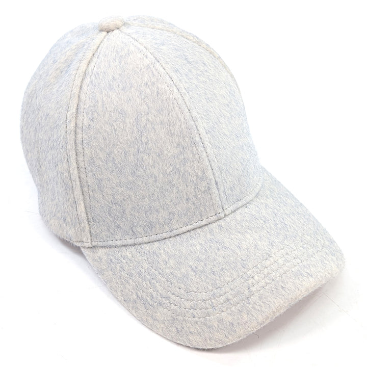 Wool Feel Cap - Light Grey