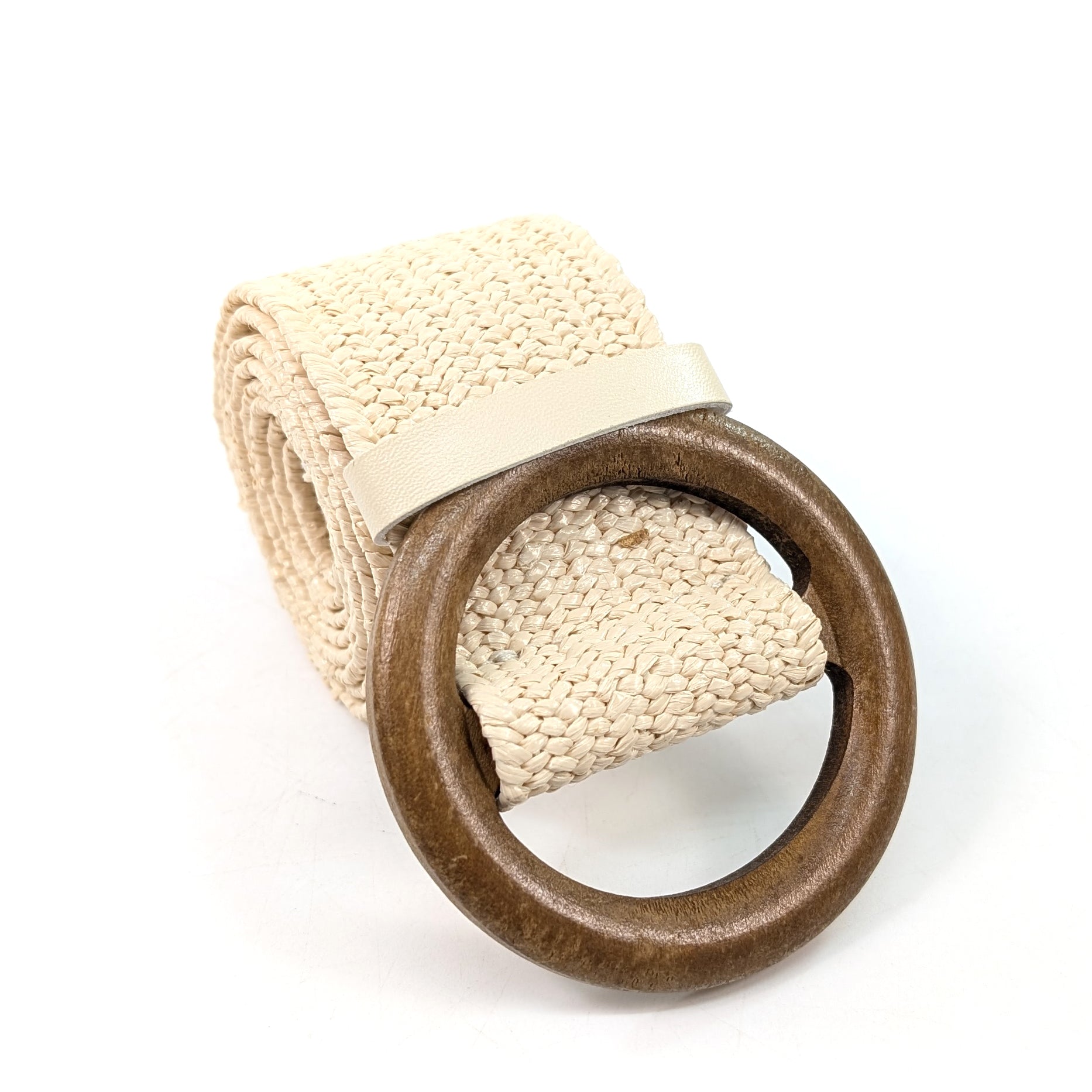 Belted in Nature - Eco Friendly Paper Belt - Cream