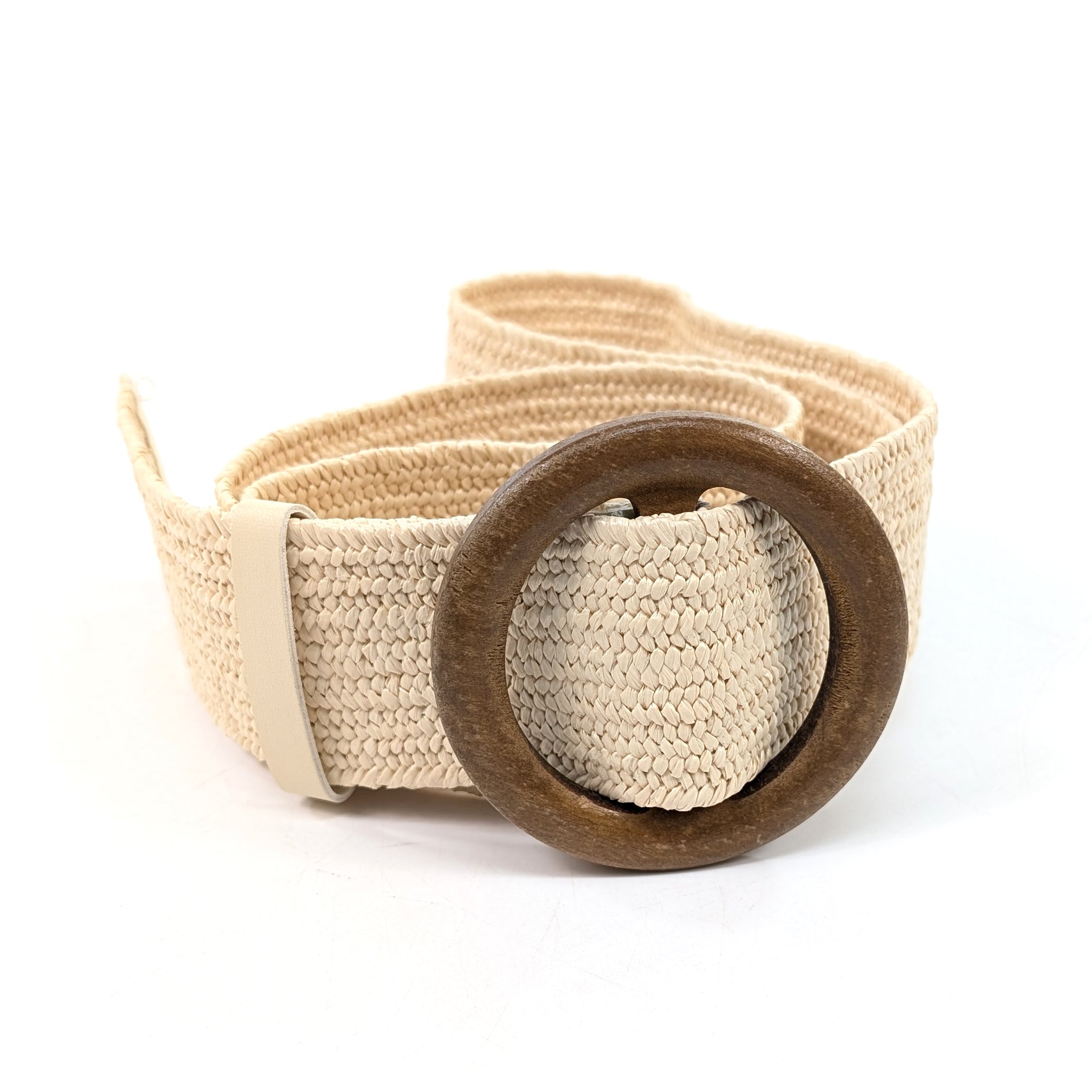 Belted in Nature - Eco Friendly Paper Belt - Cream