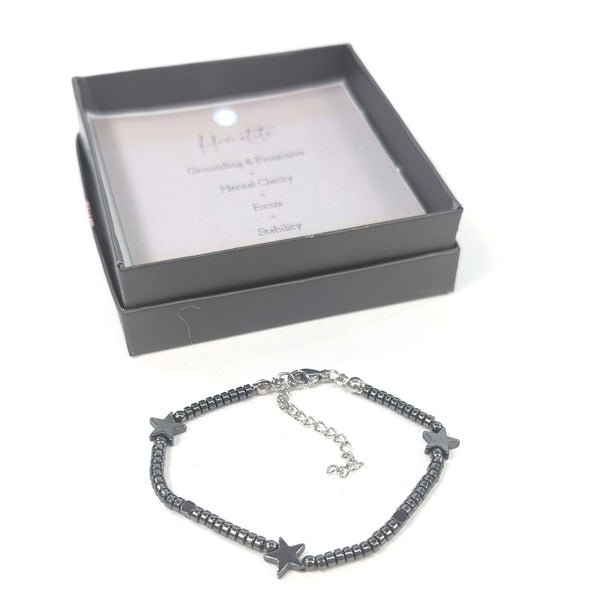Hematite Stars Bracelet - Black