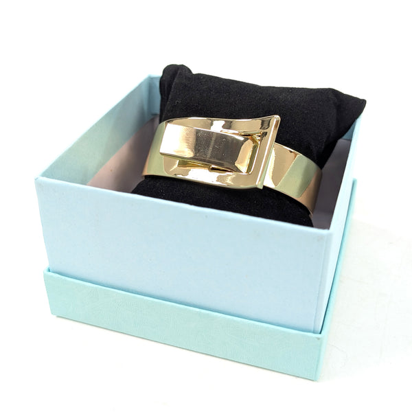 Buckle Bangle (in Gift Box) - Gold