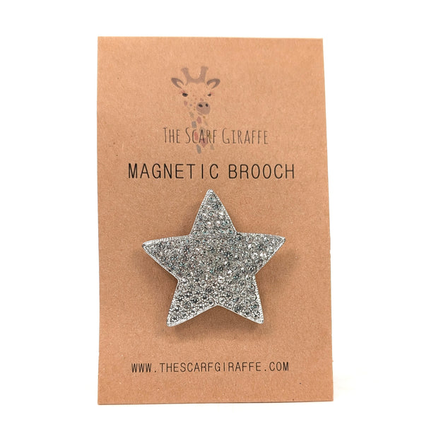 Magnetic Brooch - Sparkling Star