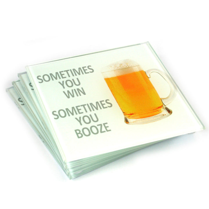 S/4 Glass Coasters - Beer 1