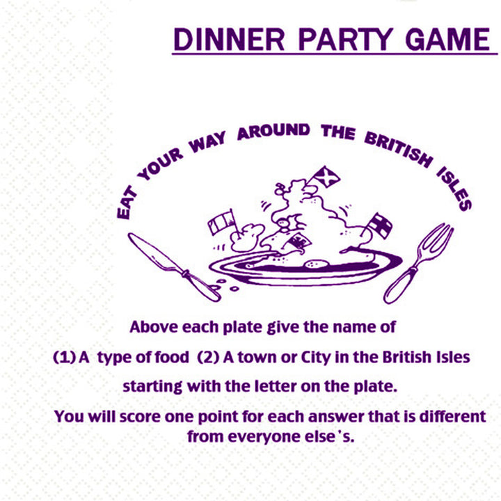 Eat Your Way Game Napkin - RED 1