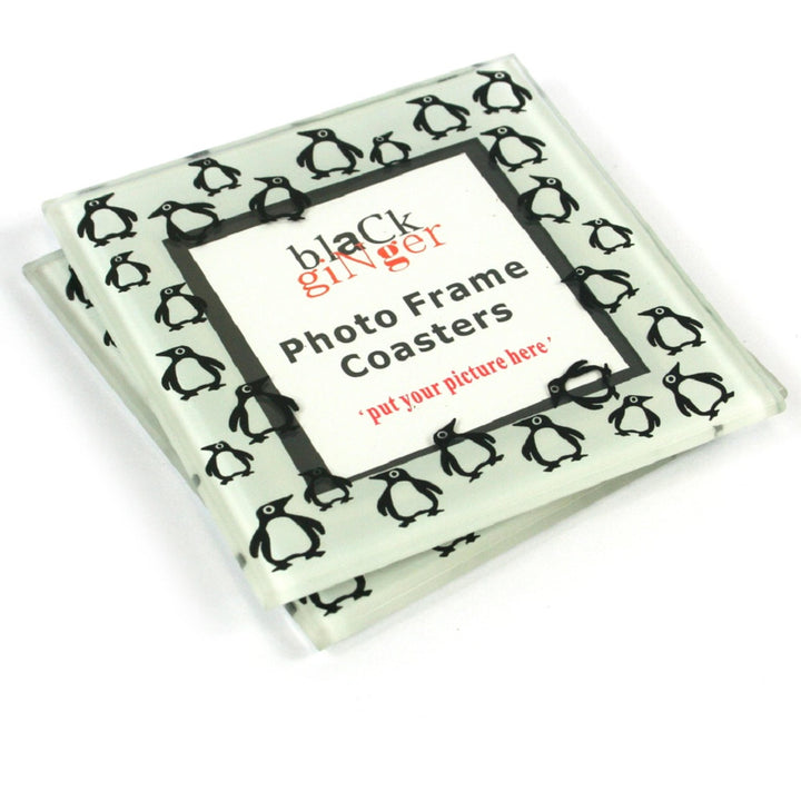 S/2 Photo Coasters - Penguins 1