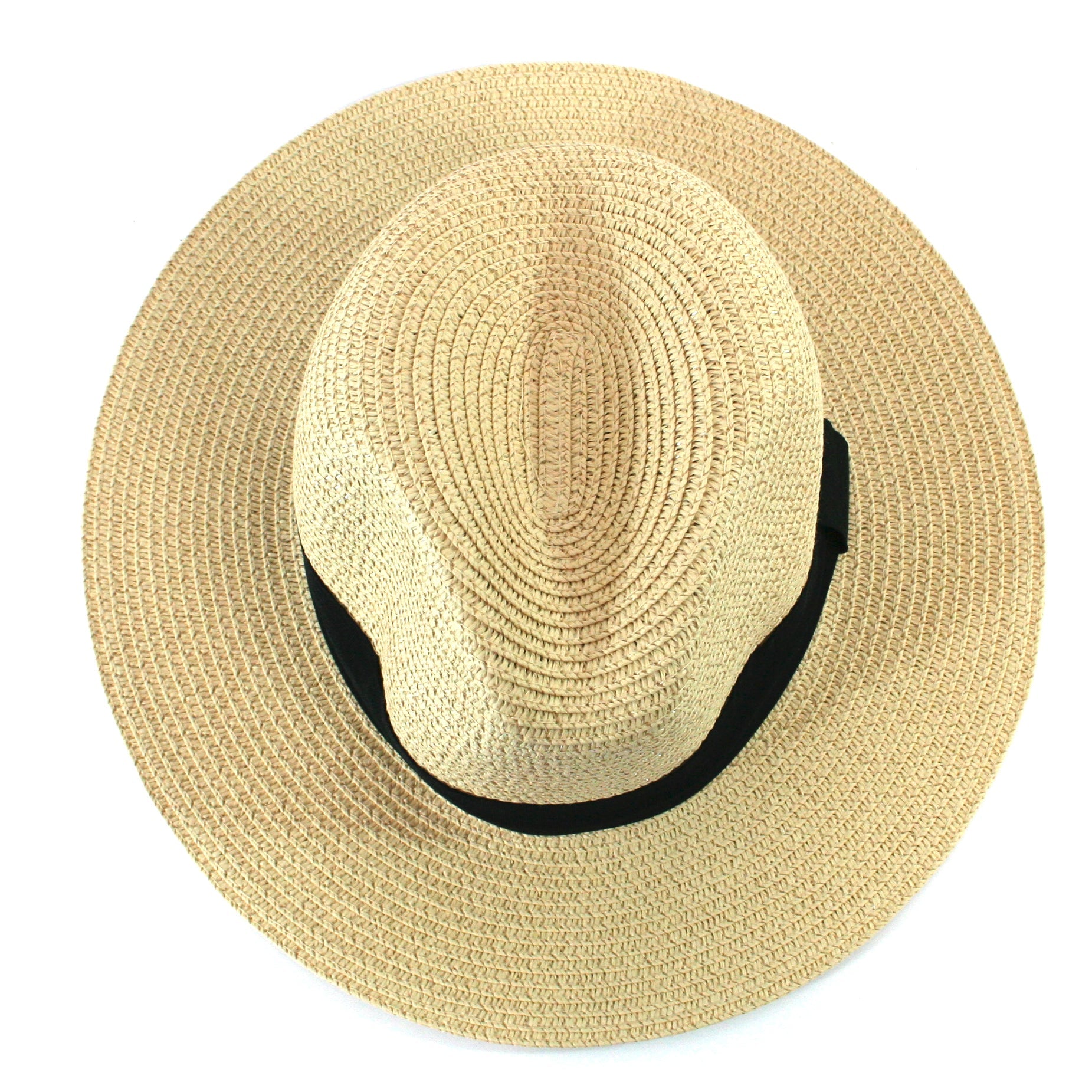 Panama Style Foldable Sun Hat in Bag  - Medium (61cm)
