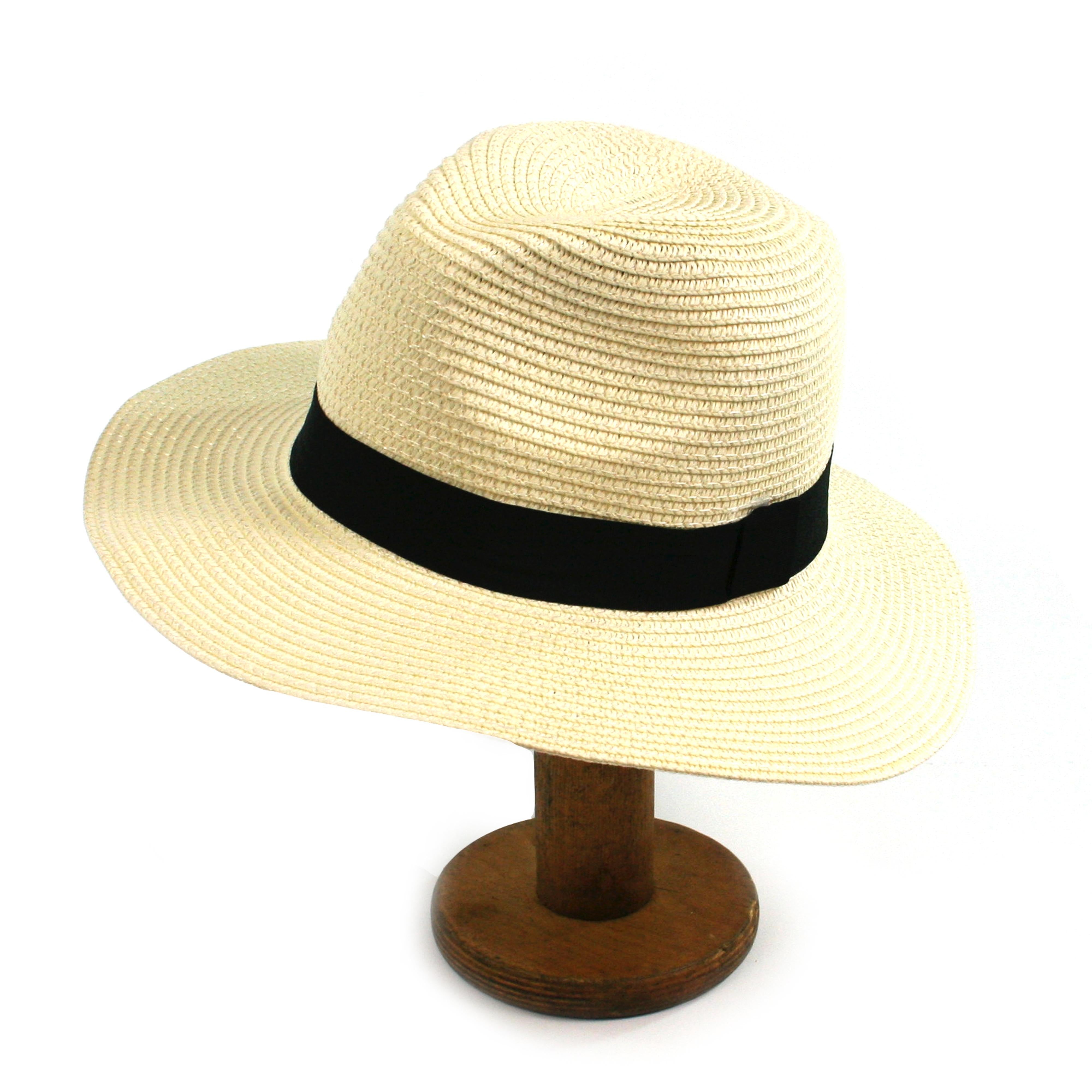 Panama Style Foldable Sun Hat in Bag  - Large 1