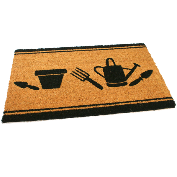 Tapis de porte en fibre de coco de jardin