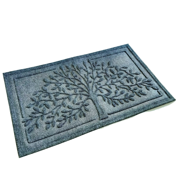 Paillasson moulé en forme de mûrier gris