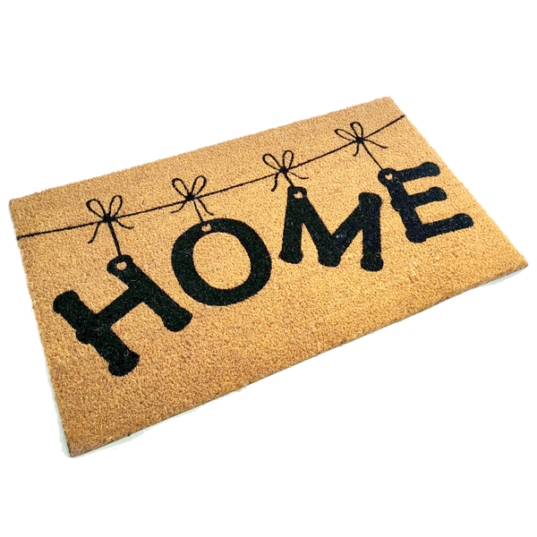 Paillasson amusant et fantaisiste Home Sweet Home avec ligne de lavage | 75 cm x 45 cm | Durable, antidérapant et respectueux de l'environnement