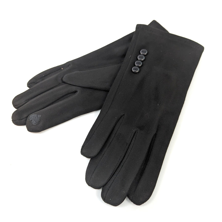 Bright Colour Gloves - Black