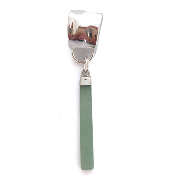 Green Jade Matchstick Scarf Jewellery